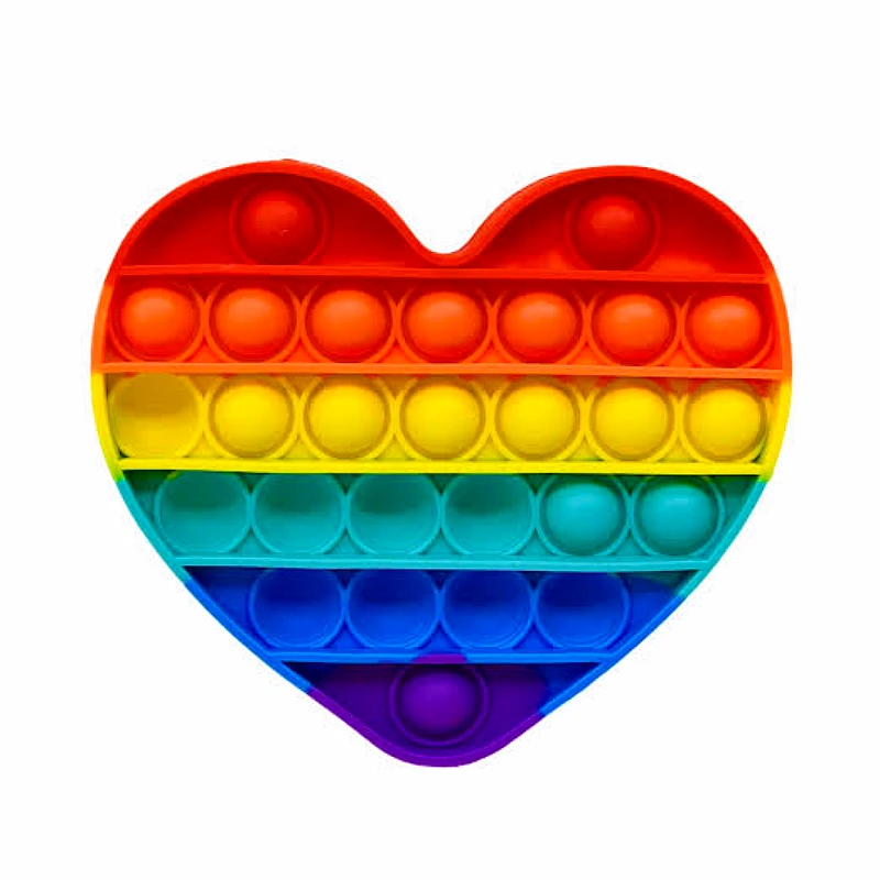 1. Heart Pop It Fidget Toy  Product Name: Heart Po