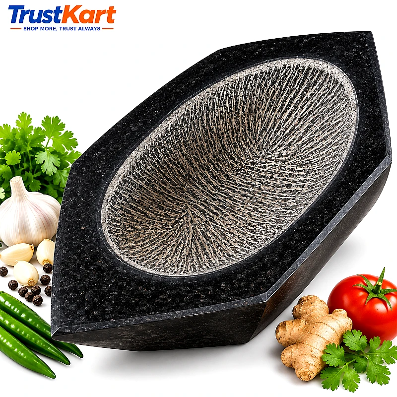 10 Inch TaxilaBlack Stone Rough Interior Kharal