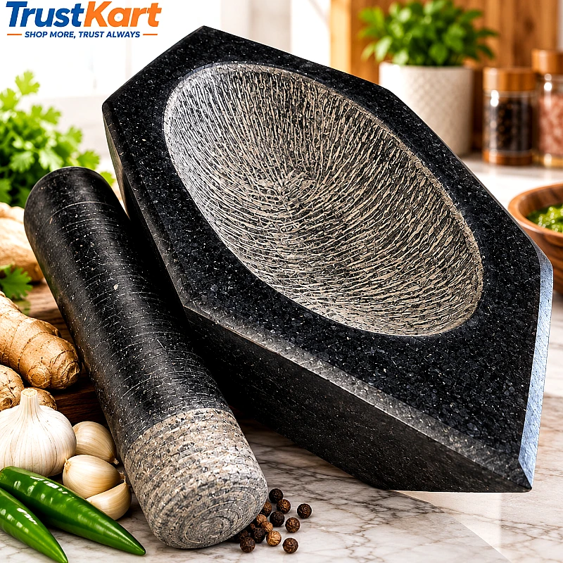 10 Inch TaxilaBlack Stone Rough Interior Kharal