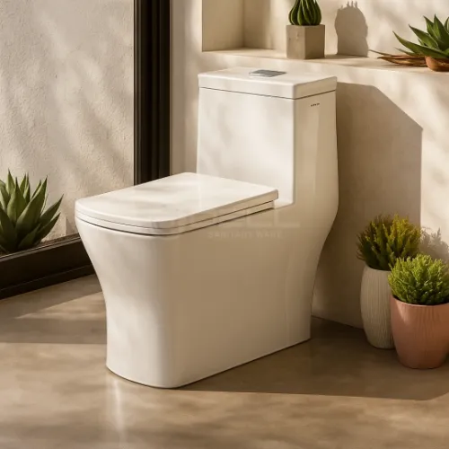 Dell Max Toilet Commode with Seat Cover - Product Image