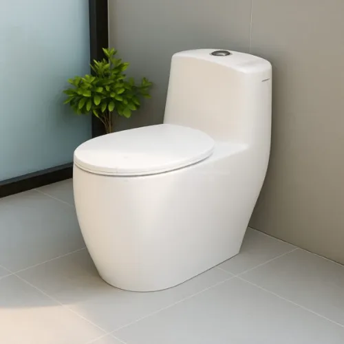 Dell 3 Toilet Commode with Seat Cover - Product Image