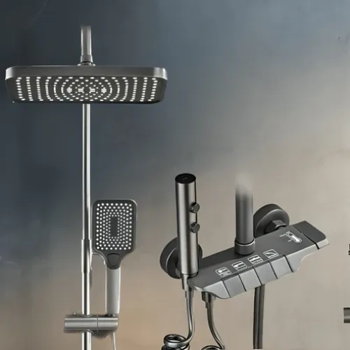 Smart Piano Bath Set | Grey - Black - Product Image