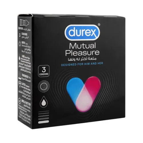 durex condom mutual pleasure 3p 1s reckitt - Product Image