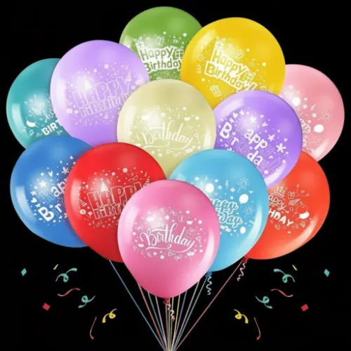 Birthday printed Balloons 25pcs - Product Image