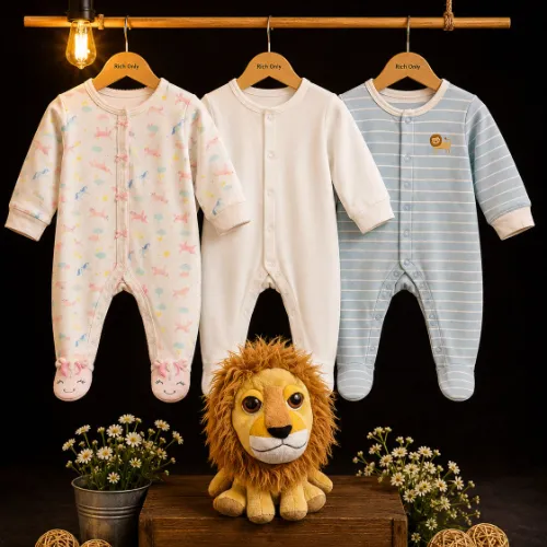 Baby Sleepsuit Set with Lion 