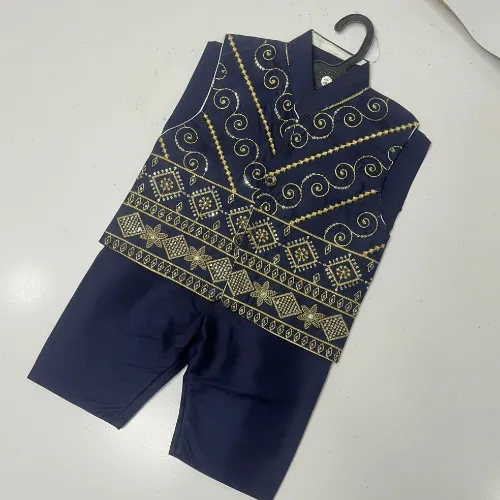 Royal  Embroidered Boys Kurta - Product Image