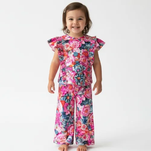 Sweet Blossom Girls Floral Summer Set - Product Image