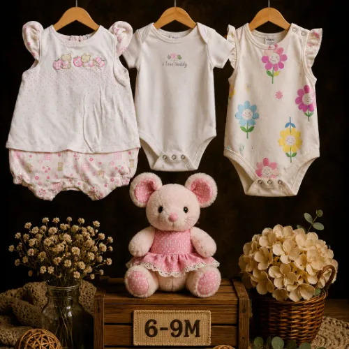 Mouse Baby Rompers Set