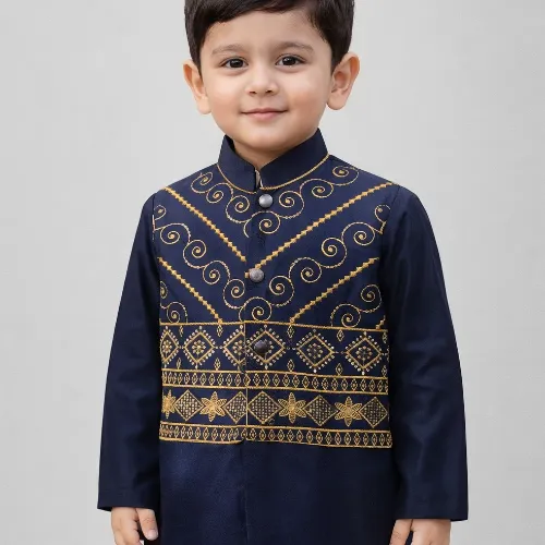 Royal Embedded kurta for Boys - Product Image
