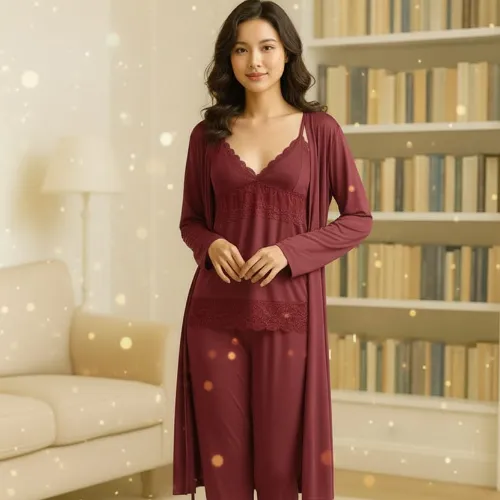 Premium Quality 3 PCS Night Suits - Product Image