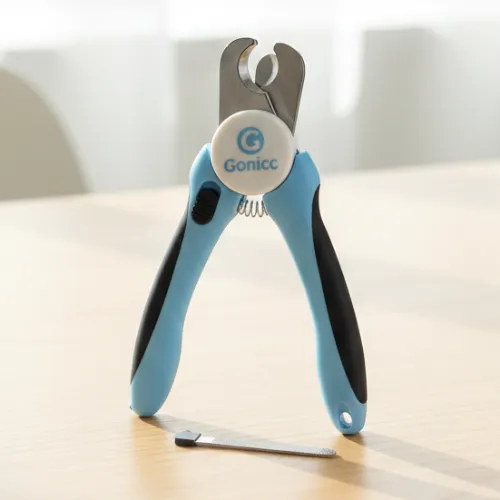 gonicc Dog & Cat Pets Nail Clippers and Trimmers - with Safety Guard to Avoid Overcutting, Free Nail File, Razor Sharp Blade - Professional Grooming Tool for Pets - Product Image