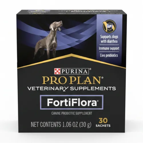 Purina Pro Plan Veterinary Supplements FortiFlora Canine Probiotics for Dogs, Helps Digestive Gut Health and Diarrhea - 30 ct. Box - Product Image