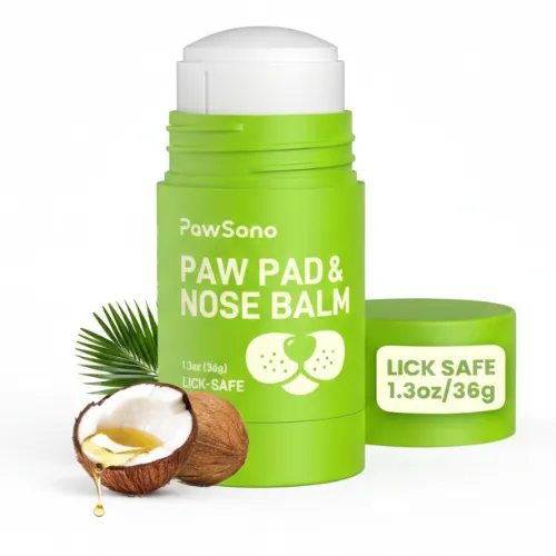 Lick-Safe Dog Paw & Nose Balm with Coconut Oil | Winter Snow, Road Salt & Cold Pavement Protector | All-Natural Moisturizer & Soother for Dry, Cracked Pads & Snout | Horse Hoof, Joint Care - Product Image