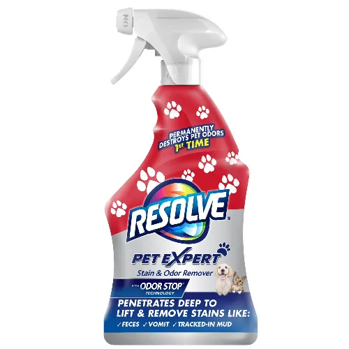 Resolve Pet Expert Carpet Stain Cleaner Solution and Odor Remover Spray, 22 oz - Product Image