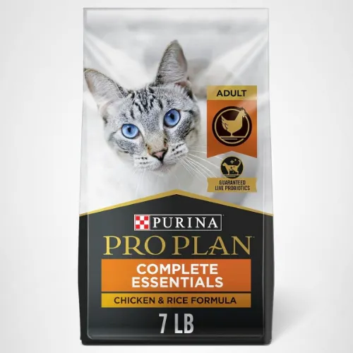 Purina Pro Plan High Protein Cat Food With Probiotics for Cats, Chicken and Rice Formula - 7 lb. Bag - Product Image