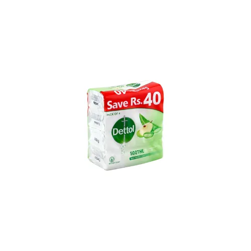 Dettol Soothe Bathing Soap Promo Pack (4 × 110 g) - Product Image