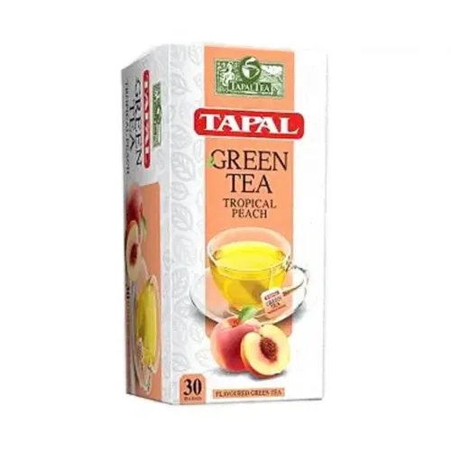 Tapal Green Tea bag Peach 30Pcs - Product Image