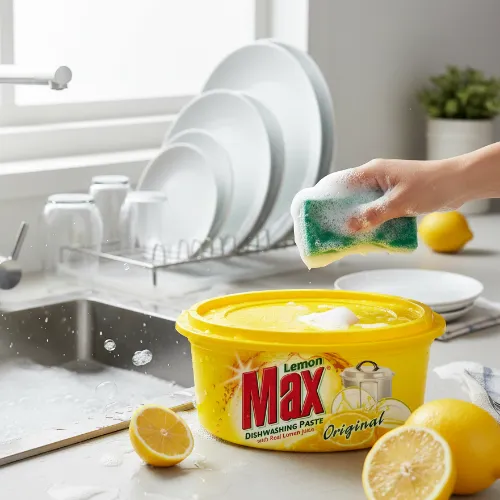 Lemon Max Dishwashing Paste Yellow 400gm - Product Image