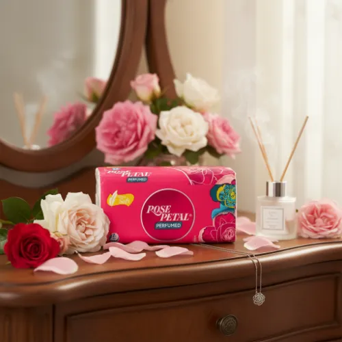 Rose Petal Perfumed Ultra Soft Facial Tissues - Product Image
