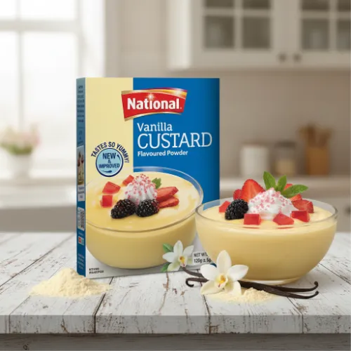National Vanilla Custard Powder 120g - Product Image