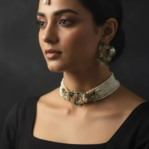 Helix Choker Necklace Set - Product Image