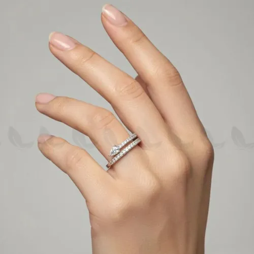 Pear Cut Lab Cluster Vortex Ring - Product Image