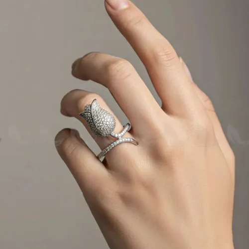 Floral Rose Cluster Ring - Product Image