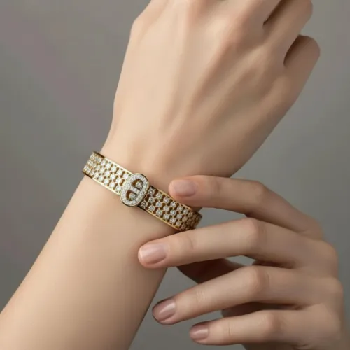 Estelle Cuff Stainless Steel Bracelet - Product Image