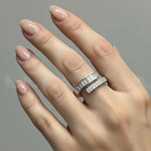 Eternity Pave Crystal Ring - Product Image