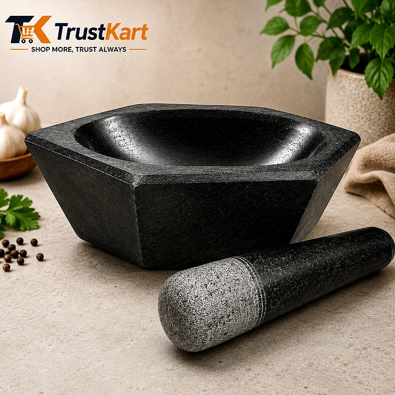 11 Inch Taxila Hills Black Stone Kharal – Handmade