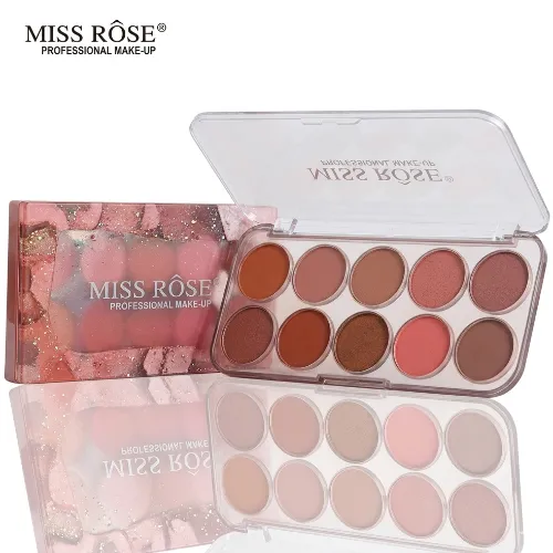 Miss Rose BlushOn Pallete 10 colors - Product Image