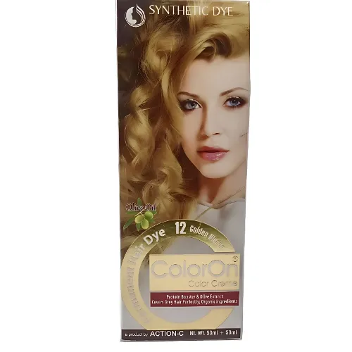 Color On Hair Dye – Shade 12 Golden Blonde  - Product Image