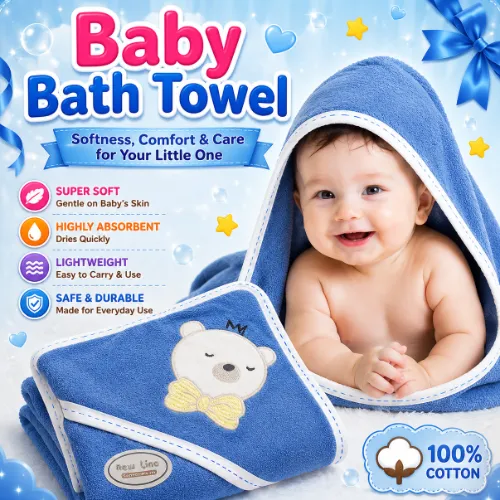 Baby Bath Towel 4 - Product Image