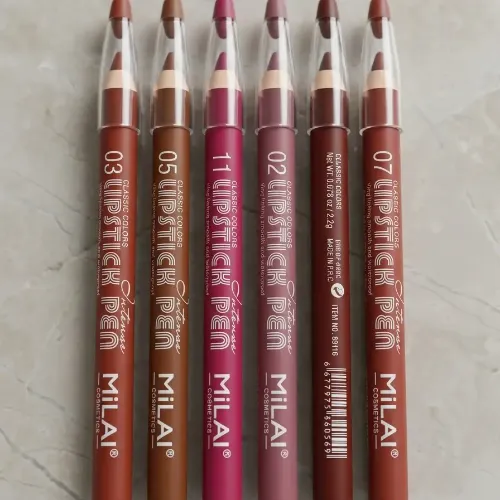 6 Pcs Jumboo Creamy Sharpner Lip Pencils, High Pig