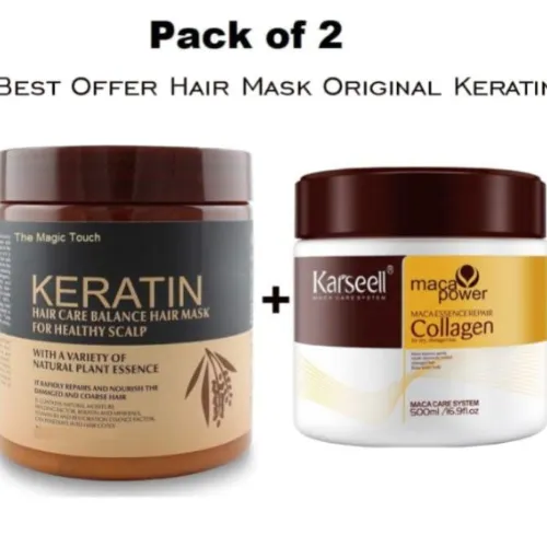 Keratin &amp; Collagen Hair Mask Pack of 2