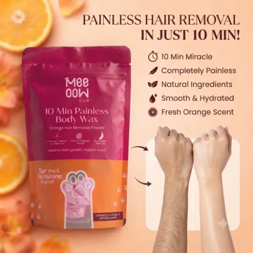 Meeoow Club 10 Min Painless Body Wax Powder – Inst