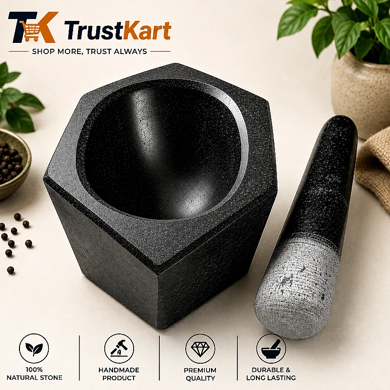12 Inch Taxila Hills Black Stone Kharal – Handmade