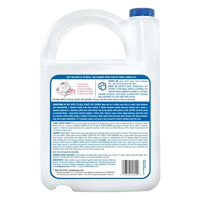 128 Oz. Cat Pet Stain and Odor Remover