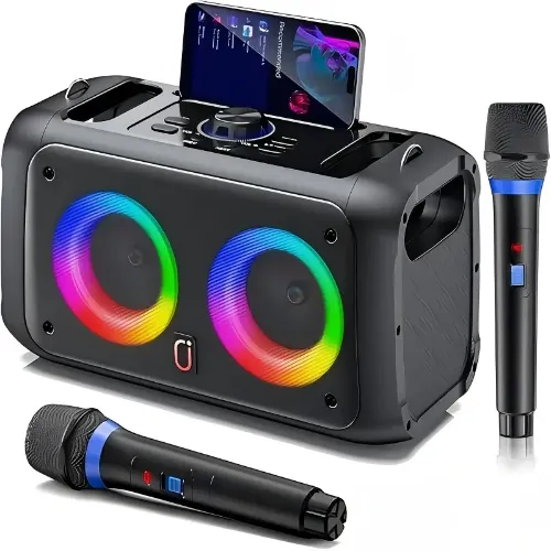 JYX Speaker with 2 Wireless Microphones - Product Image