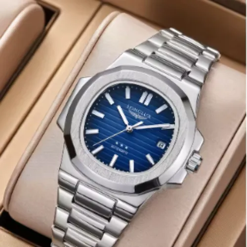 Men automatic business date mechanical waterproof stainless steel luminous luxury mens watch - Product Image
