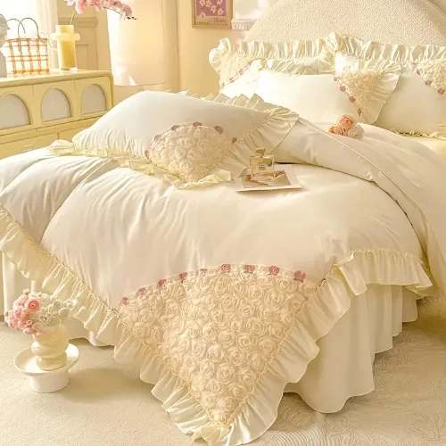 Romantic Rose Quilt Bed - Product Image