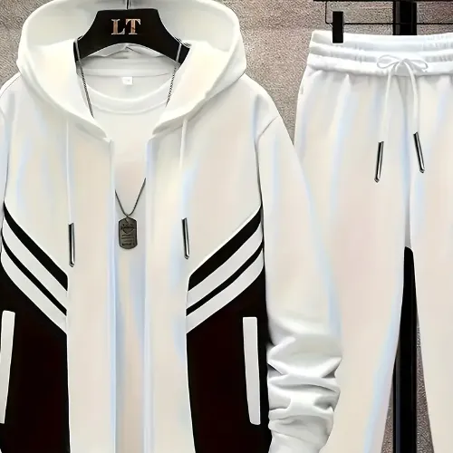 Mens Hooded Tracksuit Set - Product Image