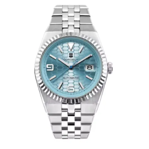 Corgeut 40mm Luxury NH35 Movt Man Sport Clock Automatic Relogio Masculino Mechanical Wristwatch Sapphire Ice Blue Mens Watch - Product Image