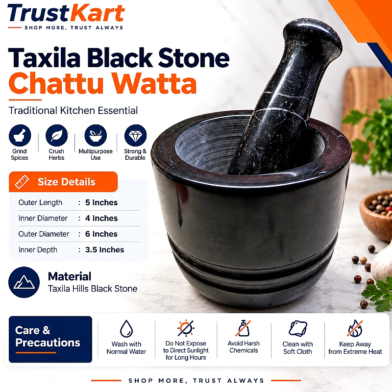 6 Taxila Black Stone Chattu Watta
