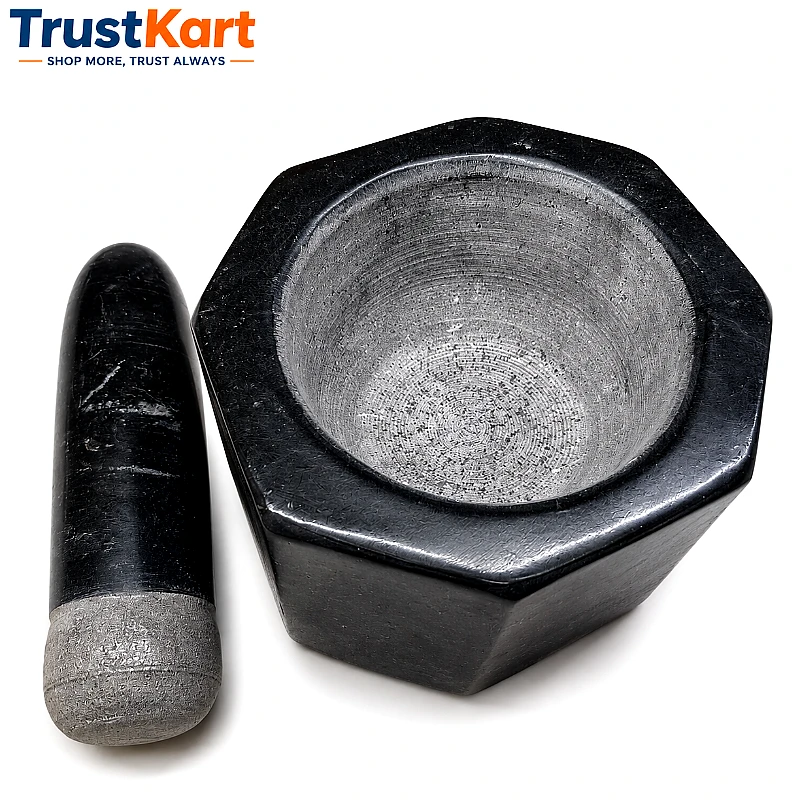 6 Taxila Black Stone Crystal Shape Chattu Watta