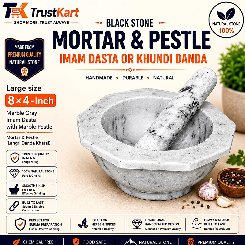 8 × 4 Octagon Shape Marble Gray Imam Dasta 