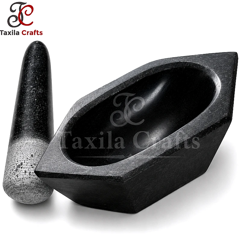 9″ Cut Shape Black Stone Kharal