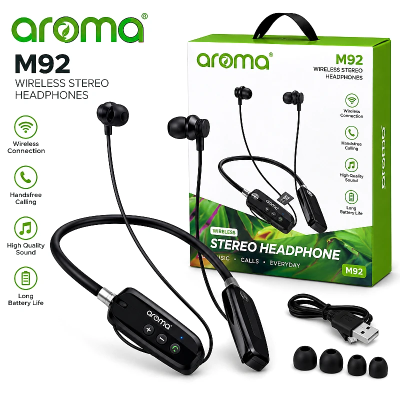 Aroma M92 Wireless Stereo Headphones