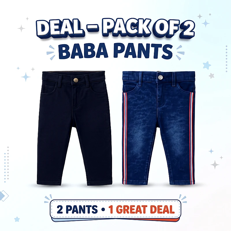 Baba Jeans Deal Pack of 2 size 22 inch 5 to 6 yrs