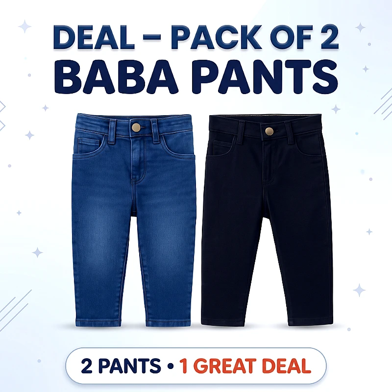 Baba Jeans Deal Pack of 2 Size 24 Icnh 7 years